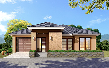 一層鄉(xiāng)村別墅設(shè)計(jì)戶(hù)型圖，占地200平左右，外觀很時(shí)尚