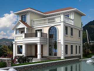 三層新農(nóng)村小別墅全套設(shè)計(jì)圖紙施工圖BZ313-簡(jiǎn)歐風(fēng)格